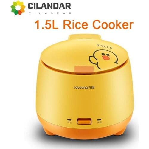 220V Electric Rice Cooker Non-stick Inner 1.5L Multi Cooker Mini Household Automatic Food Cooking Pot 3 Color Available