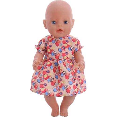 Luckdoll Beautiful Dress Doll Clothes For American 18 Inch Girl Toys 43 cm Baby Reborn Our Generation,Birthday Christmas Gift