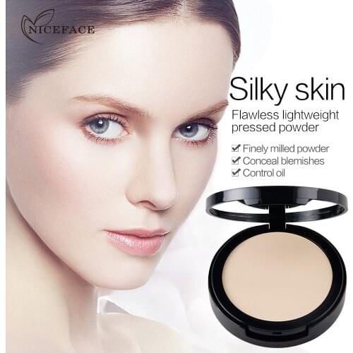 Makeup oil control moisturizing powder dry wet concealer 4-color powder gentle oil absorption face powder loose powder makeup