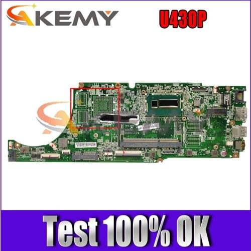 Akemy For Lenovo U430p Laptop PC Motherboard I7 4500U Integrated Graphics Daolz9mb8f0 100% Test OK Quality Assurance