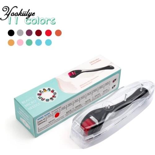 Multicolor Derma Roller 540 Needles Micro-needle Roller Medical Therapy Skin Care Tool 0.2mm/0.25mm/0.3mm Needle Length Beauty