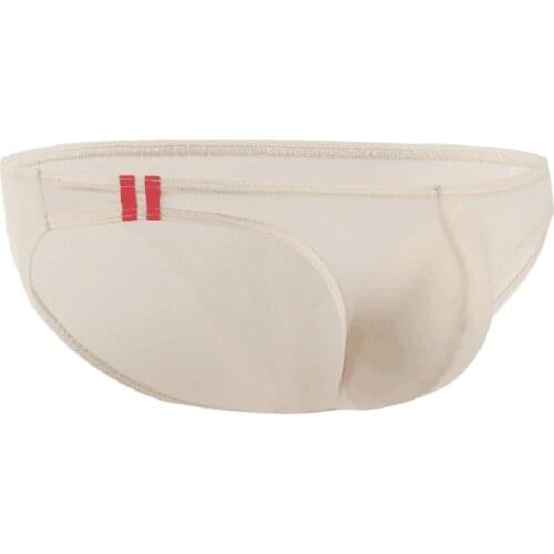 Mens Sexy Elastic Underwear Soft Convex Breathable Bodycon Translucid Briefs For Men Cotton Comfortable Brief Bodysuit Male New