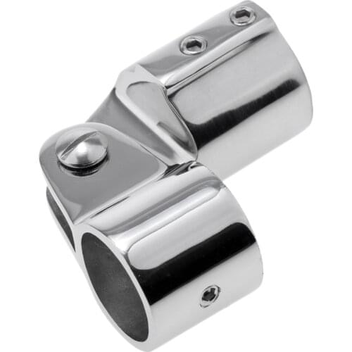 Marine Boat Awning Hand Rail Fitting 1 Inch (25mm) Elbow, 316 Stainless Steel Deck Hardware