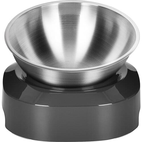 Stainless Steel Cat Bowl Dog Easy to Clean Food and Water Bowls with Stand Metal Cats Dogs Double Single Pet Feeding Feeder Bowl