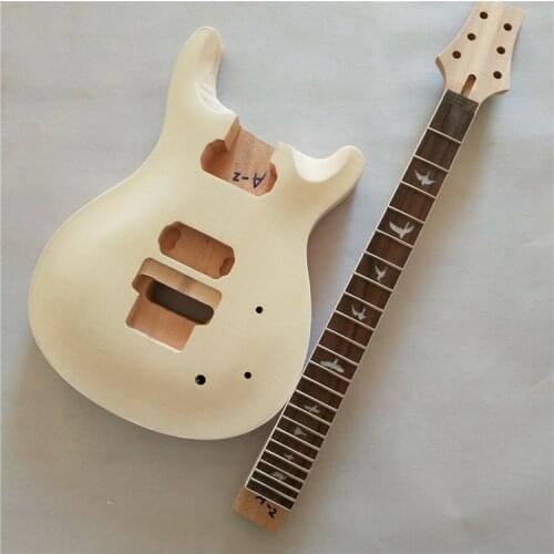 NEW 1 set unfinished locking nut guitar neck and body electric guitar kit