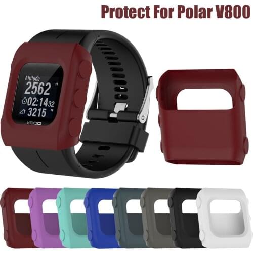 New Colorful Silicon Protective Skin Case Cover for Polar V800 GPS Sport Smart Watch