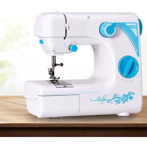 Sewing Machine Foot Press Mini Manual Portable Assistant 19 Stitches Household Multifunction Knitting Electrical DC Power LED