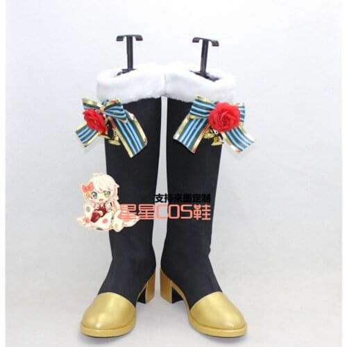 LoveLive! Love Live Christmas Ver Honoka Kousaka Cosplay Shoes Boots X002