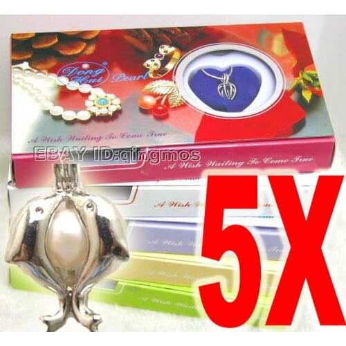 Popular gift SALE 5 of different pendants Love Wish Pearl necklace gift set -who3622 Wholesale/retail