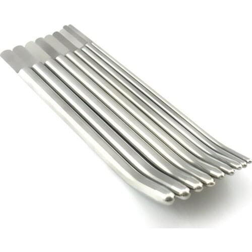 Solid stainless steel penis plug long 4-12mm choose urethra dilator male stretches catheter urethral sound sounding toys for man