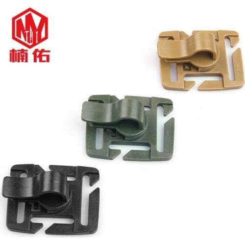 5PCS Outdoor EDC Tool D Type Fixed Buckle Webbing Lock Buckle Suitable For 25mm Rotatable