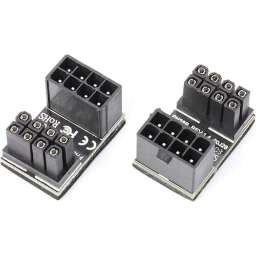 Desktop Computer Graphics Power Steering Connector ATX 6PIN 8PIN Power Interface Turning 180 Degrees Turning Head