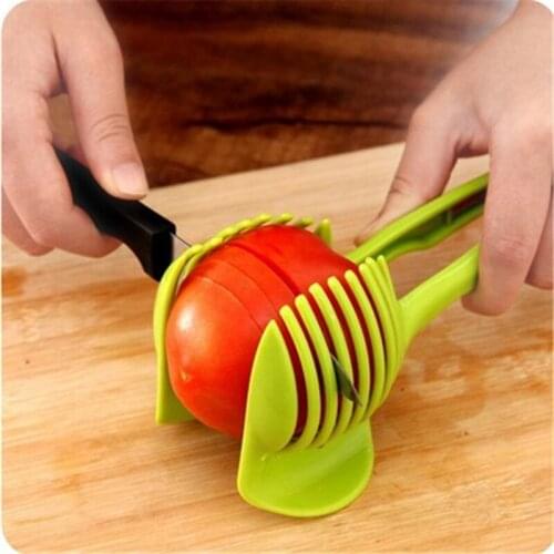 Handheld Kitchenware Tomato Slicer Bread Clip Fruit and Vegetable Cut Potato Lemon Gadget Creative Kitchen Accessories