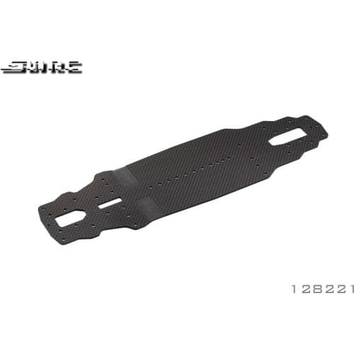 SN-RC 128221 1:10 RCAccessories 2.2MM CARBON GRAPHITE CHASSIS - MTS T3