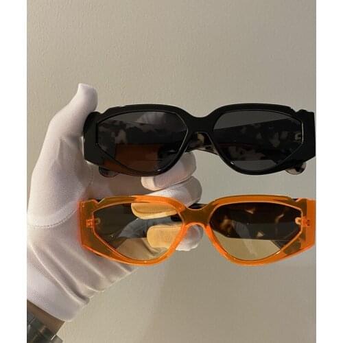 Sunglasses Women 2020 Luxury Fashion Square Sunglasses Men Retro Sunglass Red Leopard Sun Glasses Female Lens Eyewears UV400