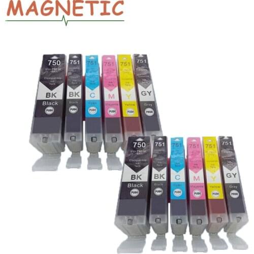 Compatible Ink Printer Parts Cartridge Pgi-750 for Canon PIXMA MG5470 MG6470 MX727 MX927 IP7270 IX6770 MG5570 6870 Printe
