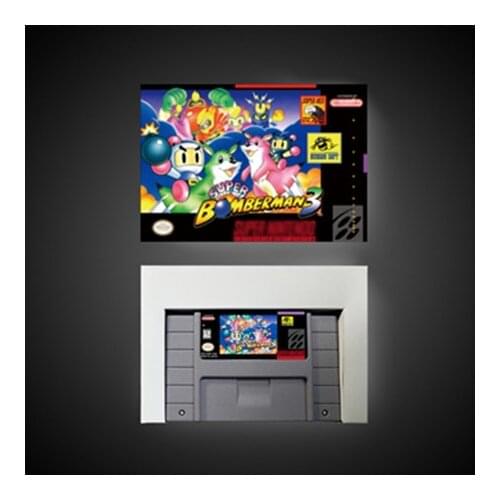 Super Bomberman 3 - Action Game Card US Version with Retail Box