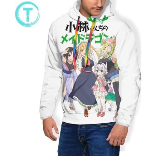 Kobayashi San No Maid Dragon Hoodie Miss Kobayashi Dragon Maid V2 Hoodies Loose Warm Pullover Hoodie Hoodies