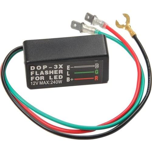 Yetaha Universal Motorcycle LED Flasher Relay 12V 3Pin For Kawasaki Honda Waterproof Halogen Indicator Turn Signal Blinker Relay