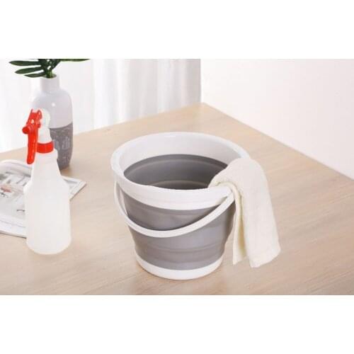 Folding 5L Bucket for Fishing Promotion Car Wash Outdoor SuppliesPortable Camping household product z04