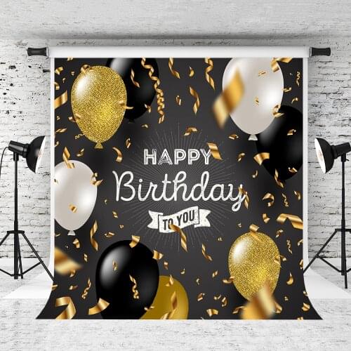 VinylBDS 10ft Children Birthday Photo Backdrop Balloons Backgrounds Photo Studio Stage Photo Studio Backgrounds For Baby Party