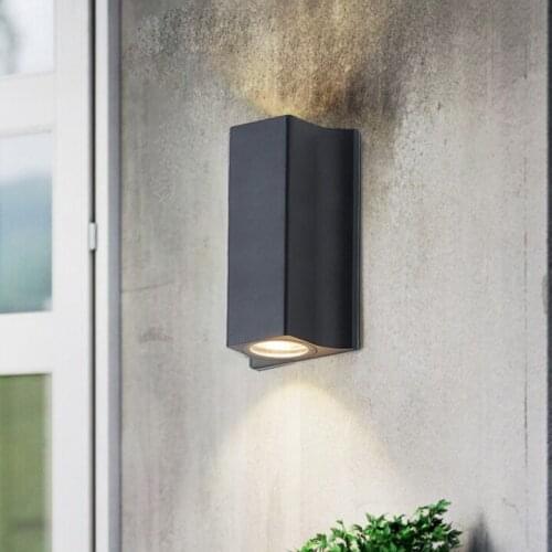 Up/Down 14W LED Wall Sconce Light Fixture Indoor/Ourdoor Lamp Walkway Hotel Yard Waterproof IP54 Black shell