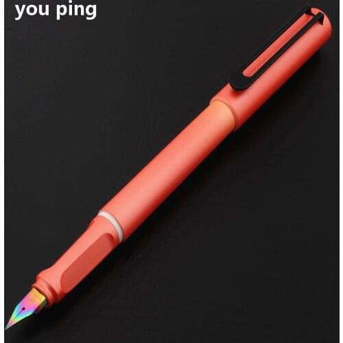 High Quality 6056 Orange Colour School Supplies Student Office Stationary Fountain Pen Ink