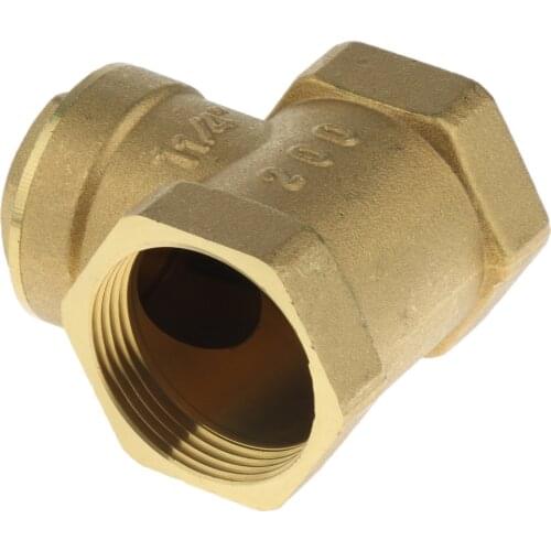 Female Thread Brass Swing Check Valve 1.2 Inch (DN32) - Horizontal One Way Check Valve, Durable