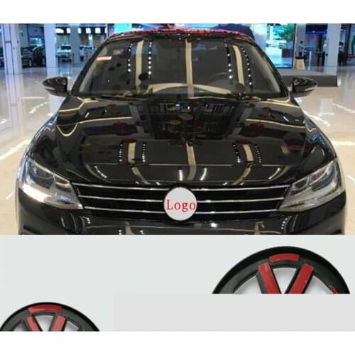 Front /Rear Grille Middle Emblem Badge For Volkswagen GOLF 7 Tiguan sagitar Lamando MAGOTAN POLO BORA car refiting logo Sticker