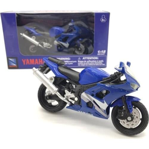 1:18 YamahaR1 Diecast Toy Motorcycle Plastic Model Car Collection Ornaments Childrens Birthday Gifts