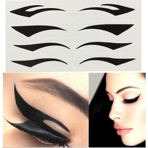 80pcs Cat Eye Makeup Black Stripe Makeup Eyeliner ,Double Eyelid Tape,Black Eye line Stickers ,Make Up Tools SP-1009