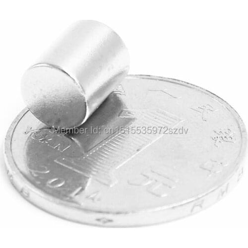 200pcs Strong Round Dia 8mm x 10mm N35 Rare Earth Neodymium Magnet Art Craft Fridge 8x10mm