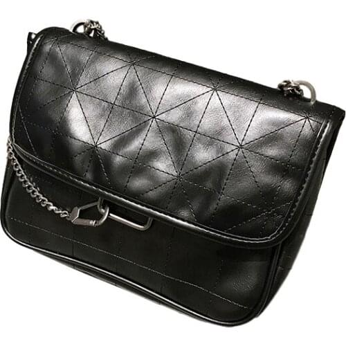 2020 New Diamond Chain Bag for Women Stray Bag Female Fashion Magnetic Buckle Shoulder Messenger Bag with Cover Woman Handbag