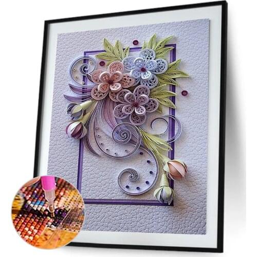 5D DIY Diamond Painted Special Shaped Diamond Flower Series Resin Painting Embroidery Home Decoration Gift Home Decor Promotion