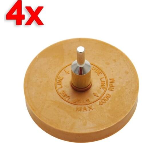 Car Pneumatic Rubber Eraser Wheel Pad Rubber Disk Decal Eraser Wheel Car Sticker Remover Paint Cleaner Car Polish Auxiliary Tool