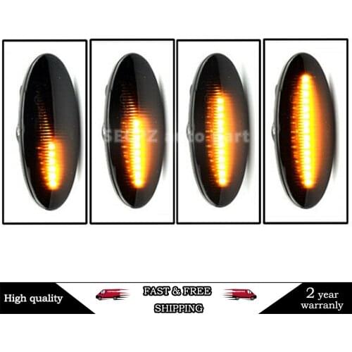 Dynamic Auto LED Side Marker Turn Signal Light Clear For Nissan Qashqai J10 X-trail T31 Cube Juke Leaf Micra Micra K13 Note E11