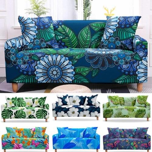 Mandala Slipcover Stretch Sofa Cover Cushions Armchair Covers Elastic Case on the Corner Sofa Cover（Without Pillow Case