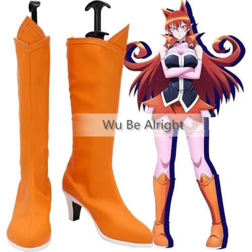 Welcome to Demon-School, Iruma-kun Azazel Amelie Japanese Anime Cosplay Shoes Boots Zipper High Heel Custom Made Halloween Party