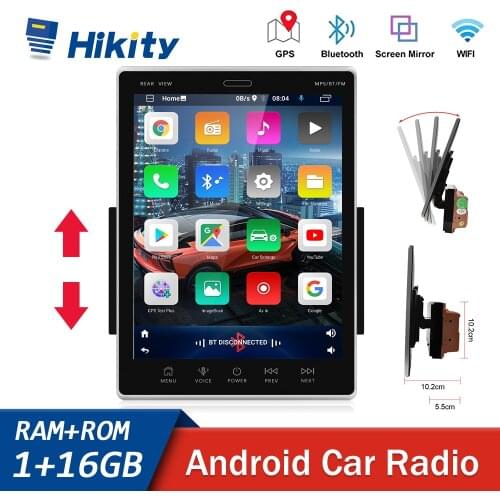 Hikity 9.5"Split screen 2 Din Android RDS Car Multimedia Player GPS Wifi Radio Car For VW Nissan Hyundai Toyota CR-V Lada Honda