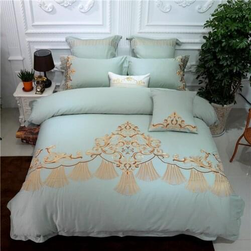 4/7Pcs Europe Bedding Set Soft Egyptian cotton Bed Linen Duvet Cover Pillowcases Bed Sheet Sets Home Textile Queen Coverlets