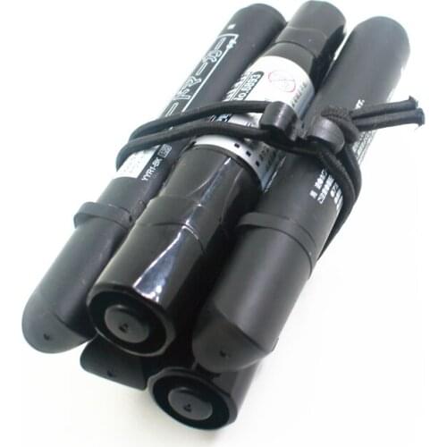 MagiDeal 10pcs Black Nylon Webbing Strap Belts Storage Clip Buckles With Elastic Rope Outdoor Tools