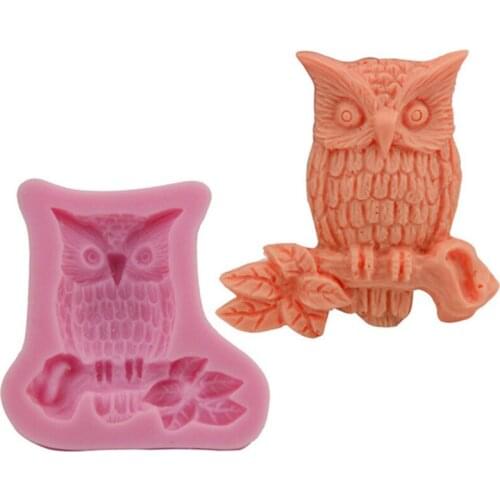 Mini Owl Mold Form Resin Clay Chocolate Cookies Candy Silicone Pastry Mold Fondant Cake Decorating Tools Confectionery Supplies