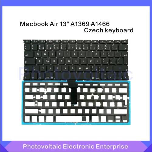NEW Czech keyboard For Macbook Air 13" A1466 A1369 Keyboard with Backlight 2011-2017 Years