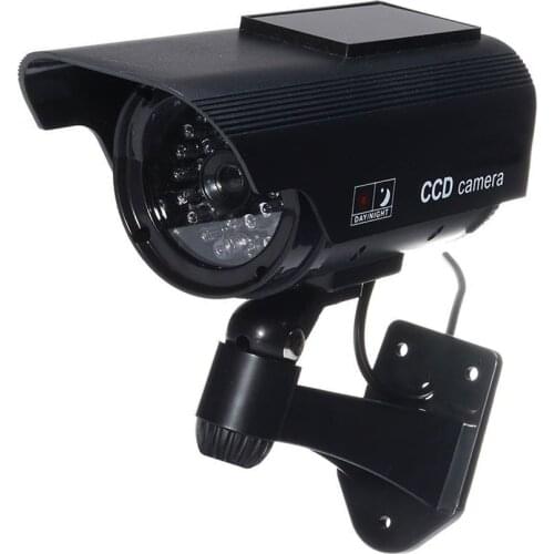New Solar Power camera Fake Camera Solar Power Dummy Surveillance CCTV Camera Monitor Waterproof Outdoor CCTV security Camera