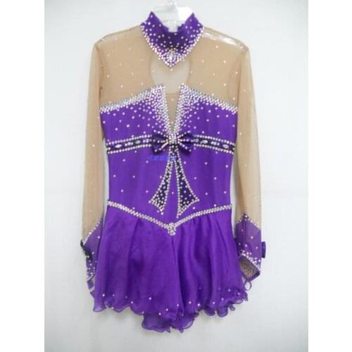 Adult Figure Ice Skating Dresses With Spandex Graceful New Brand Figure Skating Competition Dress DR4103