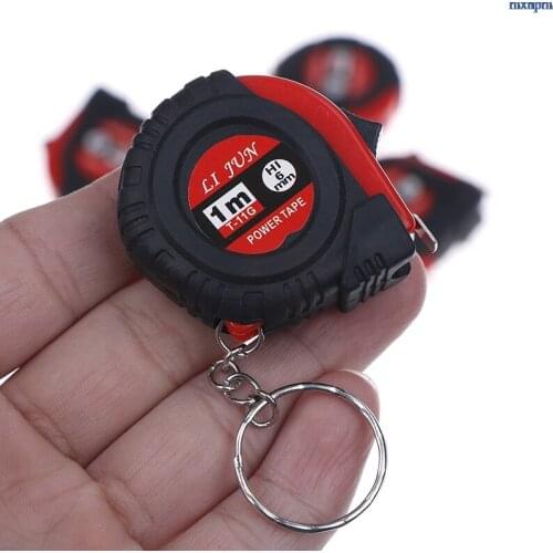 Portable Mini Retractable Tape Measure Ruler Pull Ruler 1M Keychain Retractable Ruler Heart-shaped Tape Measure