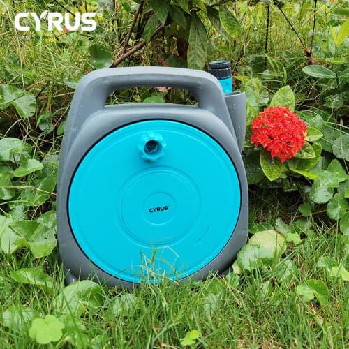 Mini Portable Garden Pipe Hose Reel Cart 10M With Water Spray Gun Set Agricultural Home Storage Suit Watering Irrigation