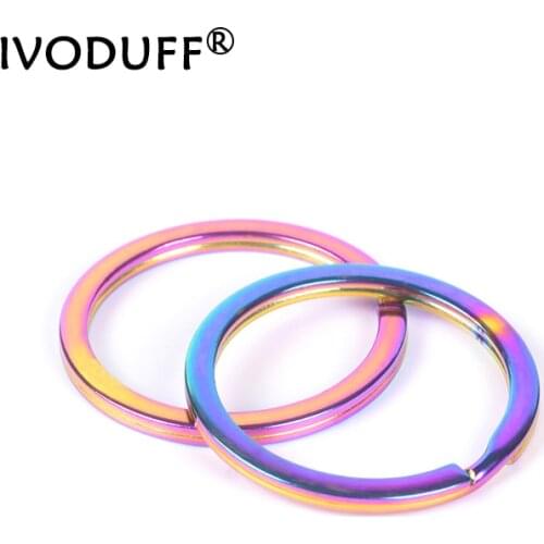 Mix 10pc Rainbow Split Ring Heart Star Apple Keychains Metal Key Chain Ring Split Rings Unisex Keyring Keyfob Accessories DIY