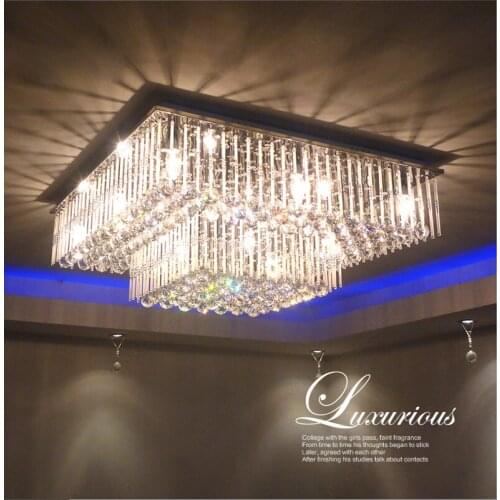Luxury Modern Crystal Ceilling Light High Quality Lamps For Living Room Hotel Corridor Aisle Hall LED Bulbs included hot sell