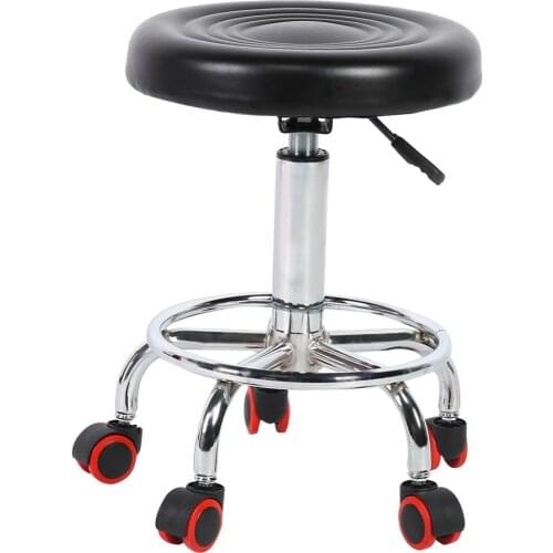 32cm Hydraulic Rolling Swivel Stool Chair Saddle Salon Spa Stool Massage Chair Tattoo Facial Office 45-55cm Hight Adjustable
